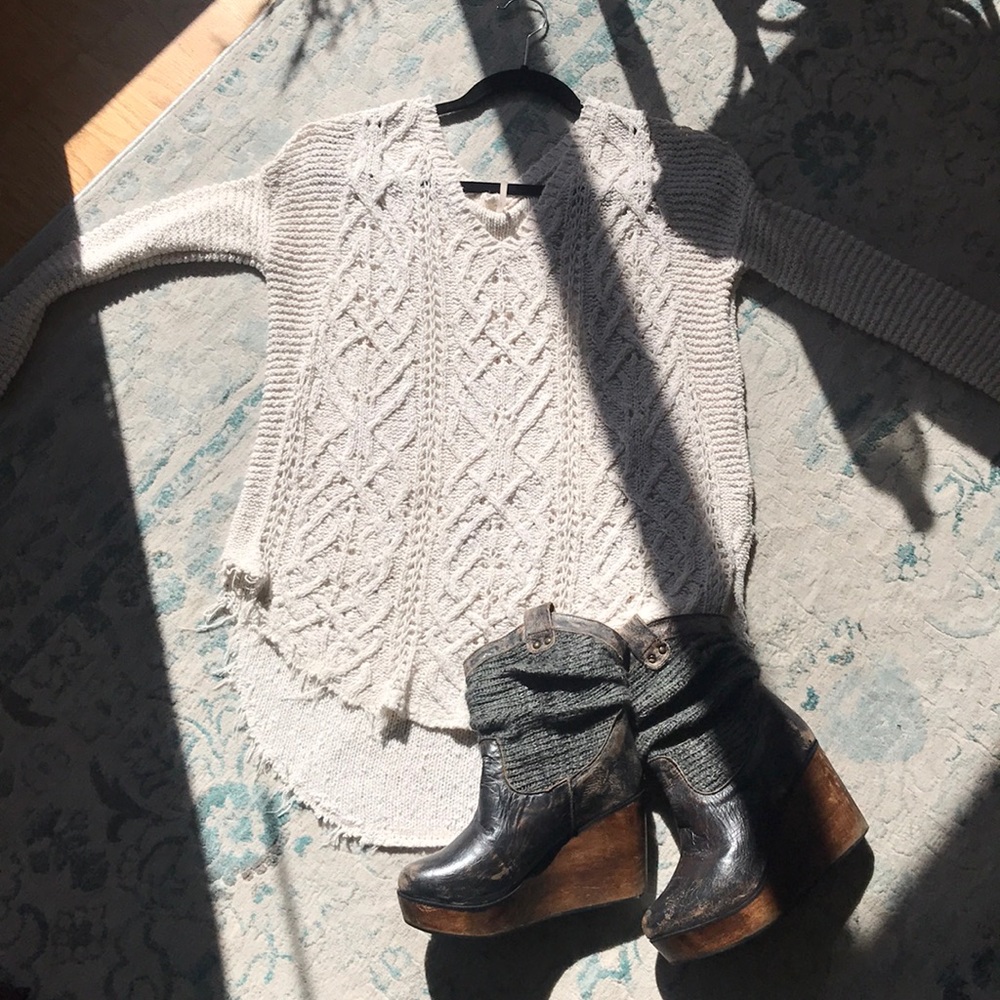 Loose knit free people sweater